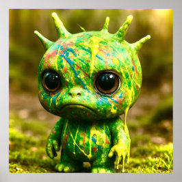 Monstro do Goo Verde - Poster do Halloween Cachorr