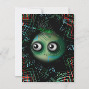 Monstro do Kawaii Verde