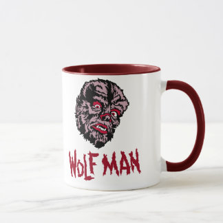 Monstro do vintage - caneca do homem do lobo