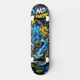 Monstro gráfico de skate da rua sem limites elétri