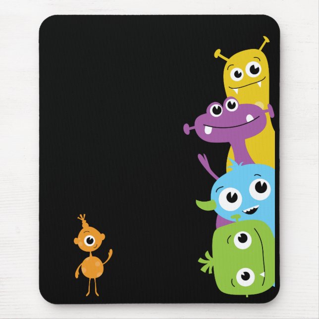 Monstro parvos Mousepad para miúdos (Frente)