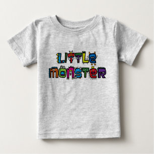 Monstro pequeno - o texto Doodles o t-shirt
