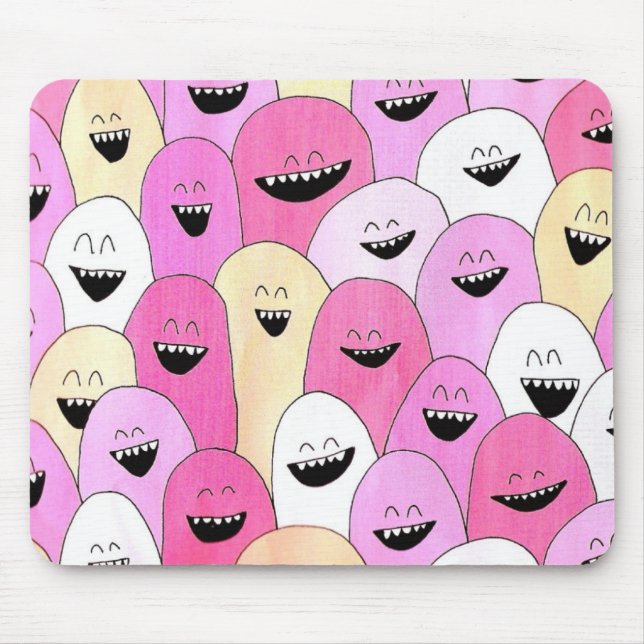 "Monstro pequenos bonitos" Mousepad (Frente)