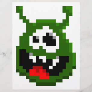 Monstro Verde - Arte em Pixel