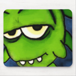 Monstro verde pequeno Mousepad