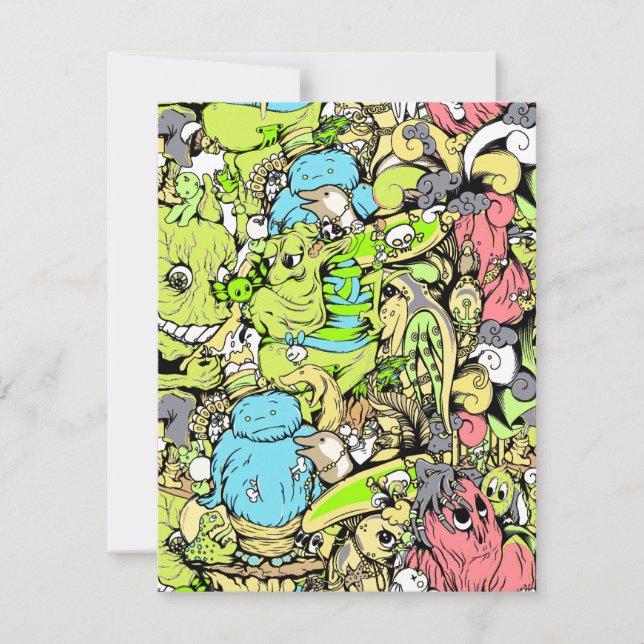 monstros cheios coloridos (Frente)