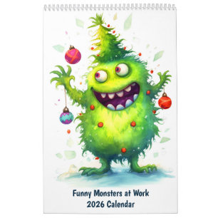 Monstros Divertidos no Trabalho – Calendário Infan