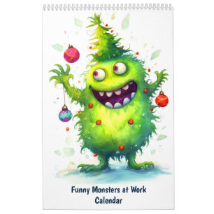 Monstros Divertidos no Trabalho – Calendário Infan