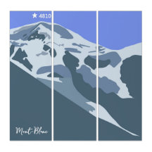 mont Blanc, Chamonix, arte em montanha