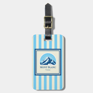 Mont Blanc França etiqueta de bagagem montanha
