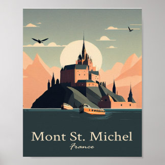 Mont Rua, Michel Minimalist Poster vintage Art