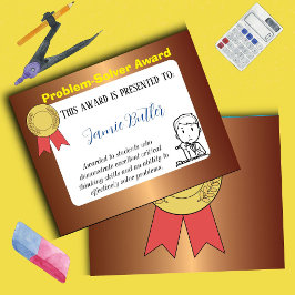 Montagem da escola de prêmios de certificados de c