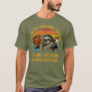 Montagem engraçada acampar camisa T