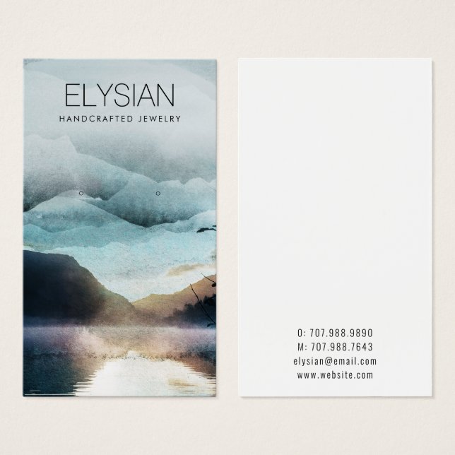 Montagens de Aquarelas com Cartões de Exibição de  (Frente & Verso)