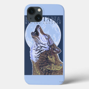 Montana -- Lobo grande de CountryHowling do céu