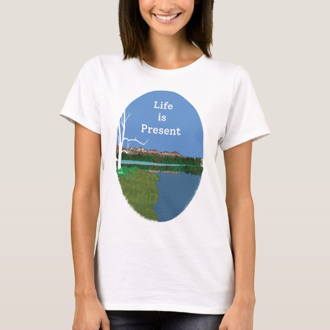 Montanha chama T-Shirt (Frente)
