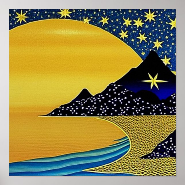 Montanha de Stars Poster (Frente)