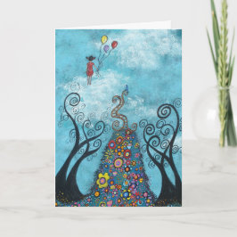 Montanha Do Cartão De Graduação De Esperança