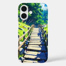 Montanha em Estilo de Anime de Verão