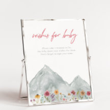 Montanha Flagrante Deseja Sinais Para Bebê