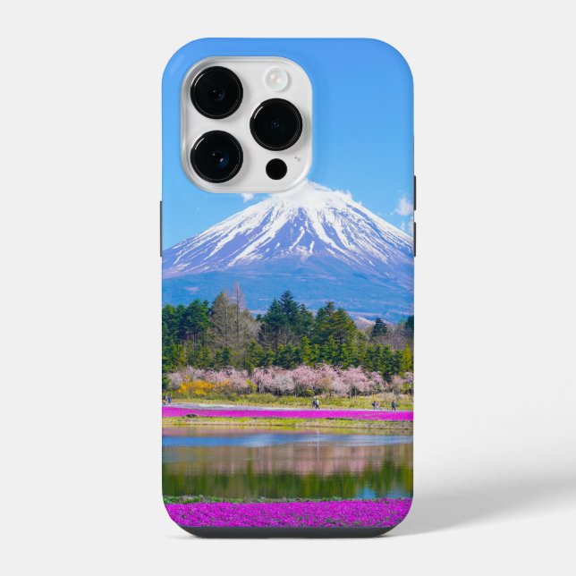 Montanha Fuji Árvores e Flores (Verso)