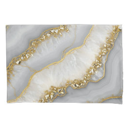 Montanha líquida branca e Dourada personalizada