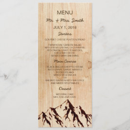 Montanha queimada no Menu Casamento Russo da Madei