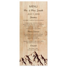 Montanha queimada no Menu Casamento Russo da Madei