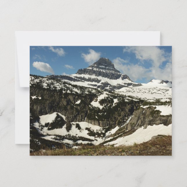 Montanha Reynolds desde Logan Pass no Glacier Park (Frente)