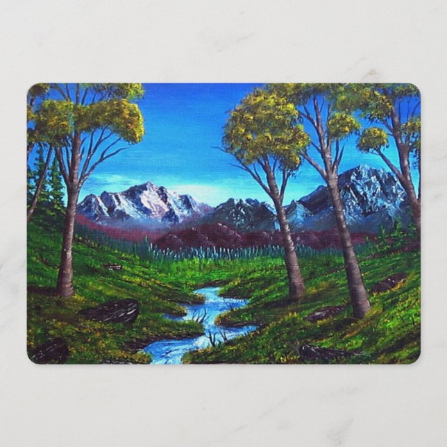 Montanha Rochosa Abstrato pintada (Frente)