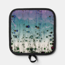 Montanhas Abstratas Aqua Roxo e Preto
