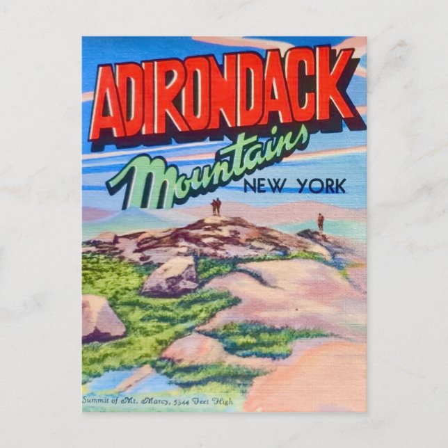 Montanhas Adirondack NY Cartão Postal (Frente)