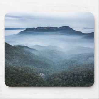 Montanhas azuis Mousepad da paisagem da névoa