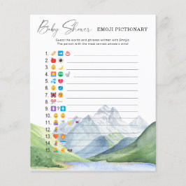 Montanhas - chá de fraldas de jogos emoji pictiona