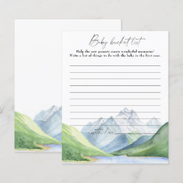 Montanhas de aquarela - jogo de lista de baldes