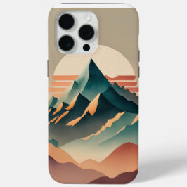 Montanhas De Aquarelas Com Tonalidade Da Terra Com