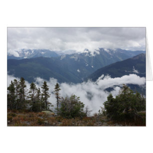 Montanhas de Purcell da paisagem BC do cartão de