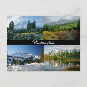 Montanhas do cartão postal de Washington