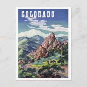 Montanhas do Colorado, cartão postal de viagens vi