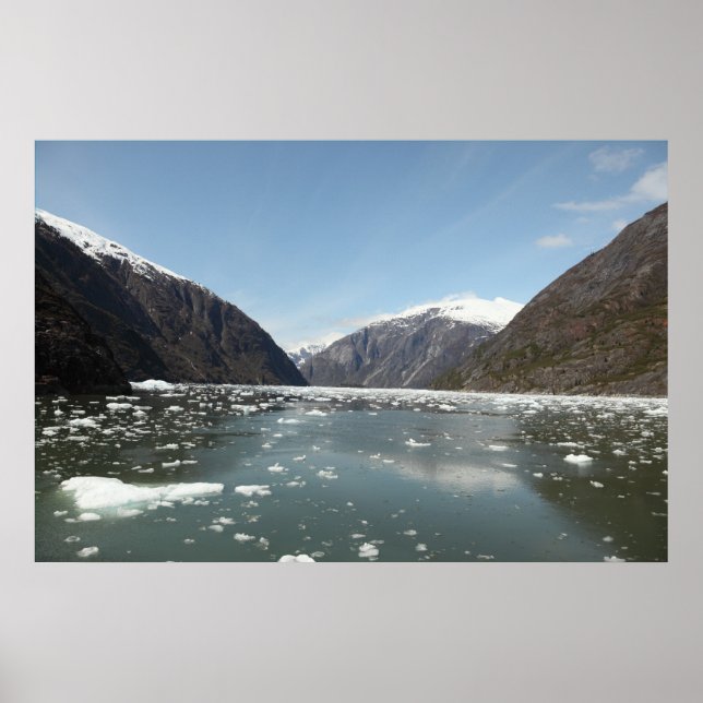 Montanhas e Icebergs Impressão (Frente)