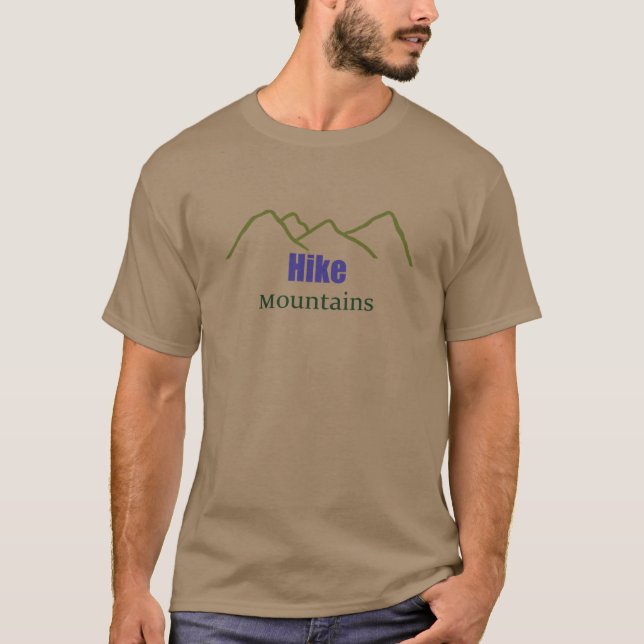 Montanhas Hike Silhouette T-Shirt (Frente)