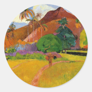 "Montanhas na etiqueta de Tahiti" - Paul Gauguin
