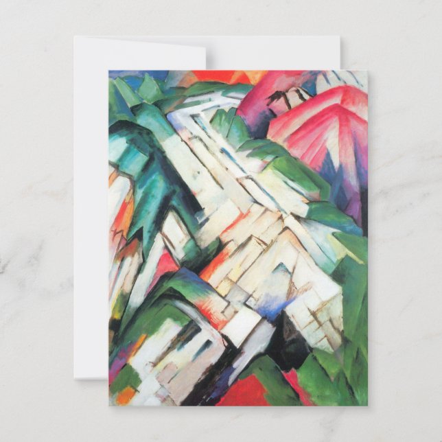 Montanhas (Paisagem) de Franz Marc, Vintage Art (Frente)