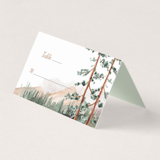 Montanhas Rustic Elegance Forest Pine Spruce Árvor (Frente)