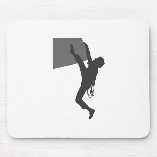 Montanhista de rocha Mousepad (Frente)