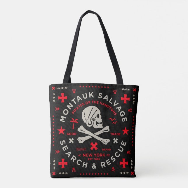 Montauk Salvage Co. Bandana Bolsa de praia (Verso)
