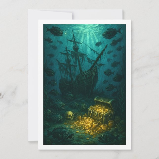 Montauk Salvage Co. Cartão Naufrágio 5x7 (Frente)