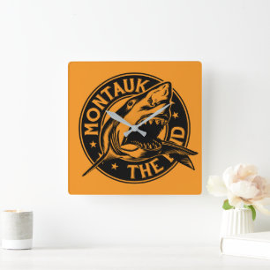 Montauk Salvage Co. Montauk Relógio Final Da Pared