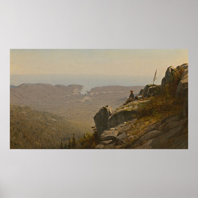 Monte Desert - Sanford Gifford Fine Art Poster (Frente)