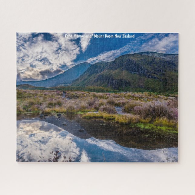 Monte Doom Nova Zelândia. Quebra-cabeça de serra (Horizontal)